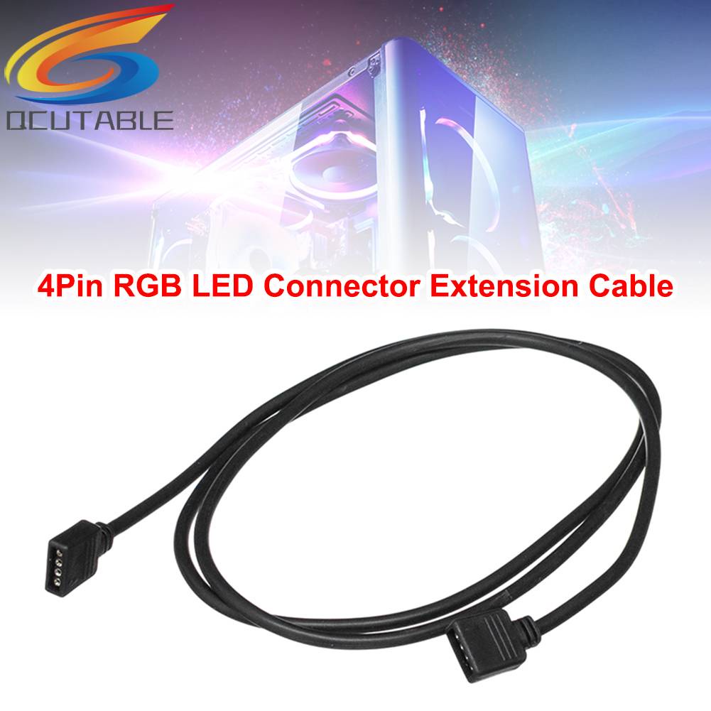 Cáp Nối Dài Đèn LED RGB 5050 3528 4Pin Màu Đen