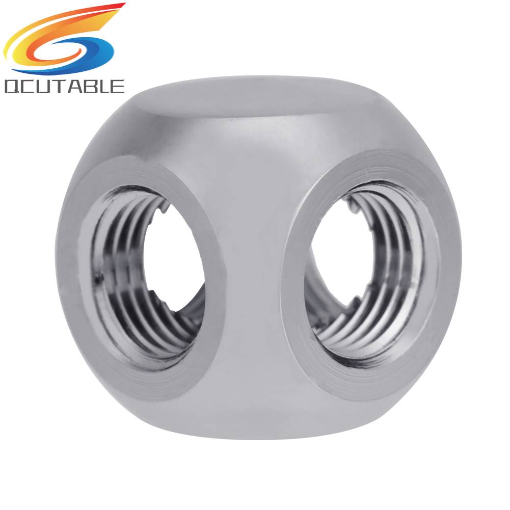 Đầu Chia 4 Cổng Hình Quả Bóng 180 Độ Cho Quạt Tản Nhiệt Nước PC