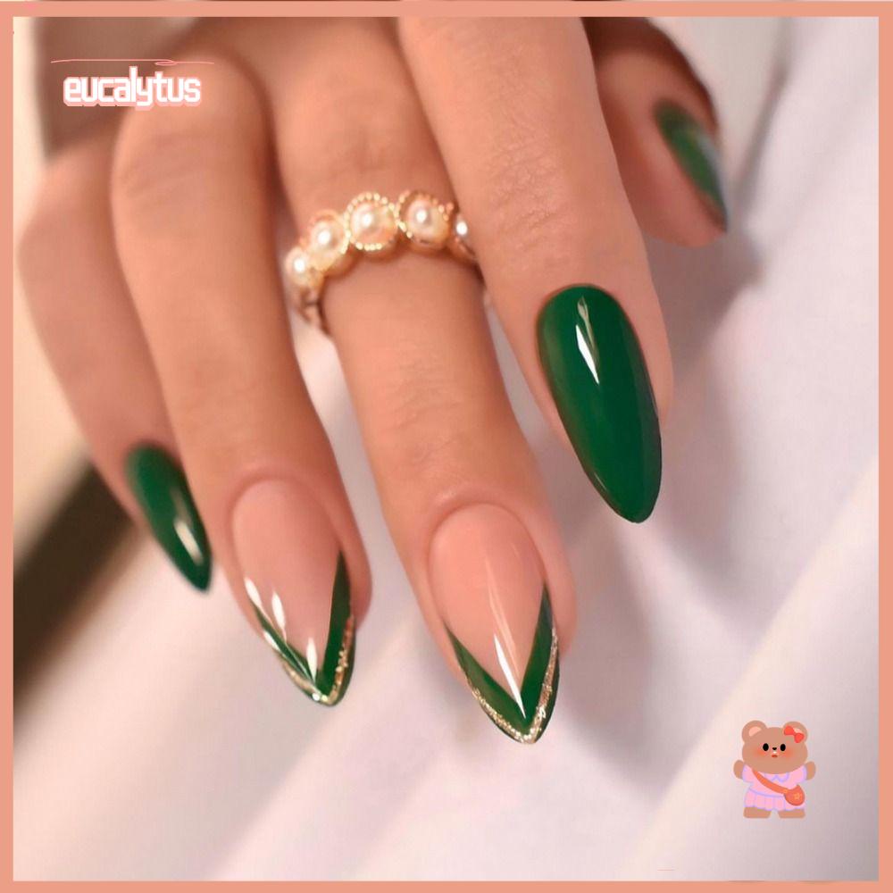 EUTUS Móng Tay Giả Dạng Nhấn Phong Cách Pháp DIY