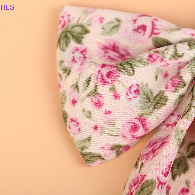 Kẹp Tóc Nơ In Họa Tiết Hoa Xinh Xắn Cho Nữ