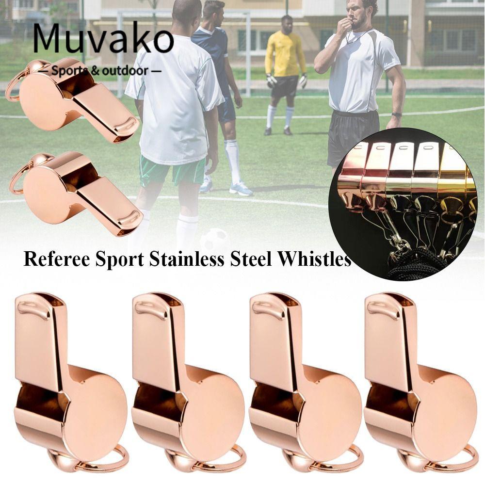 MUVAKO Bộ 2 Còi Thổi Bằng Thép Không Gỉ Dùng Cho Các Bữa Tiệc