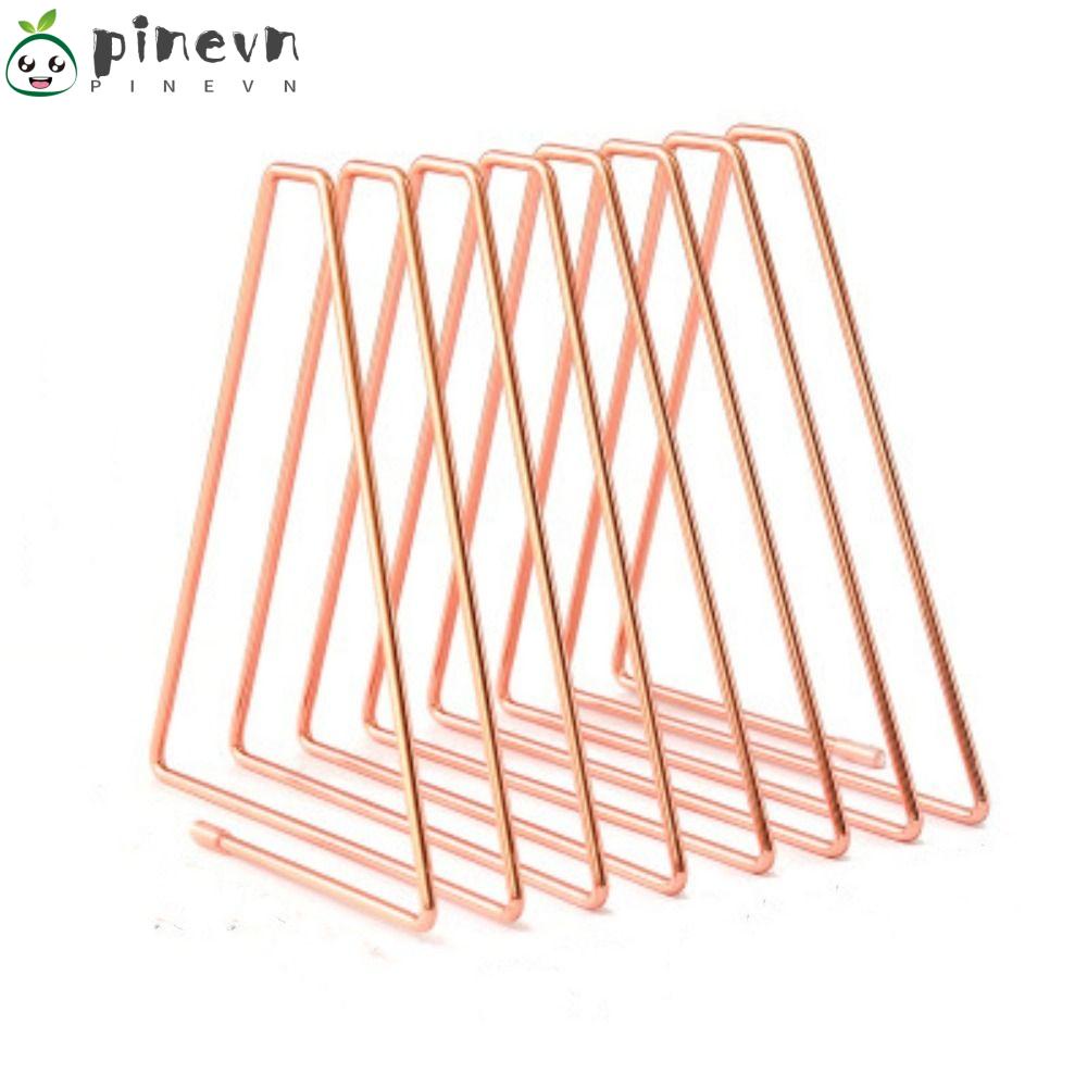 PINEVN Giá Đỡ Sách 7 Ngăn Màu Sắc Vàng Hồng