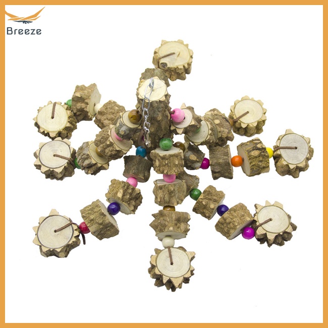 Đồ Chơi Dây Gỗ Tự Nhiên Chống Rách Làm Sạch Răng Cho Vẹt Cỡ Vừa / Lớn