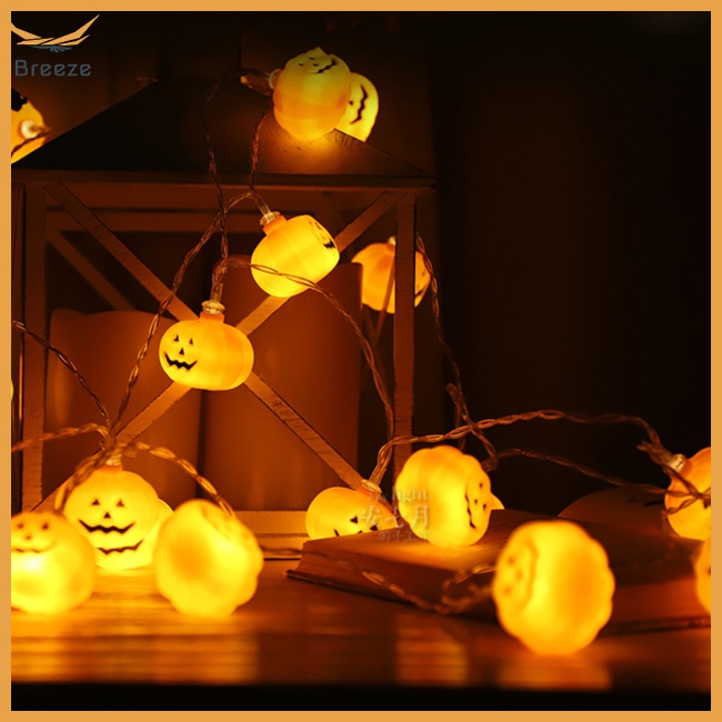 Dây Đèn Led Hình Quả Bí Ngô Trang Trí Halloween
