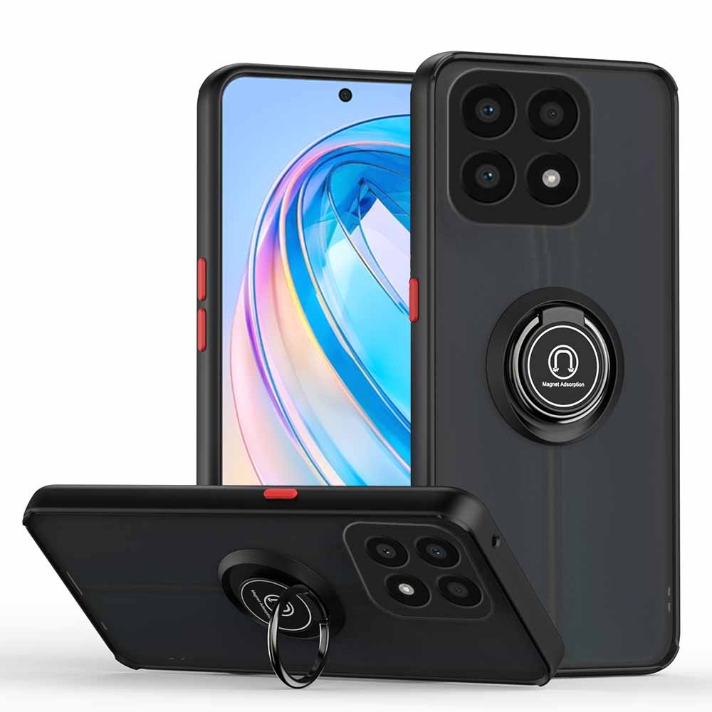 Ốp Điện Thoại Dạng Giáp Nhám Có Vòng Đỡ Nam Châm Cho Honor X8a 4G Honar X 8a 8 a HonorX8a 6.7Inch CRT-LX1