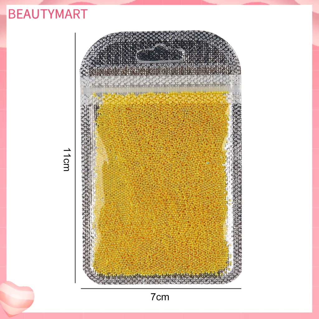 1 Túi Hạt Kim Loại 0.8 / 1mm Lấp Lánh Dùng Trang Trí Móng Tay 3D DIY