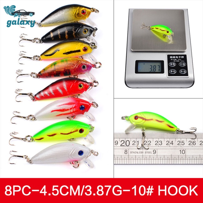 Galaxy Set 48 Mồi Giả Nhử Cá Bằng Nhựa Mềm Kèm Móc Câu