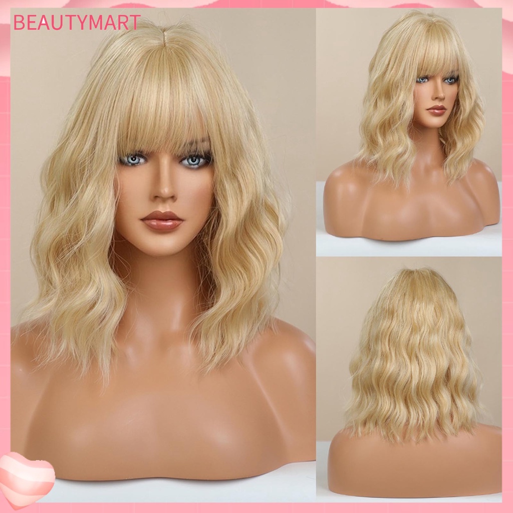 Bộ 3 Tóc Giả Mềm Mại Dạng Lưới Gợn Sóng Tự Nhiên Chất Lượng Cao Cho Nữ