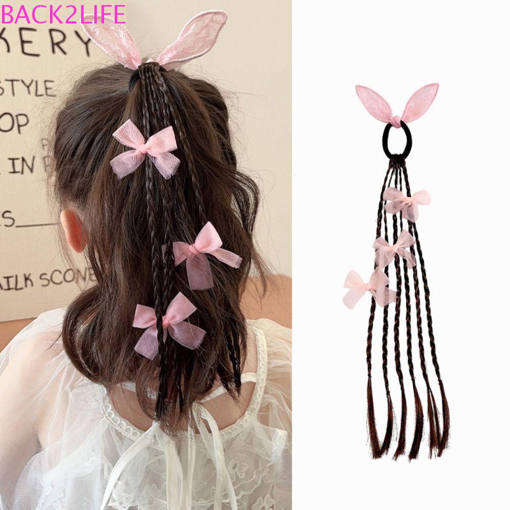 BACK2LIFE Bím Tóc Giả Tai Thỏ Dễ Thương Chất Lượng Cao Cho Bé Gái