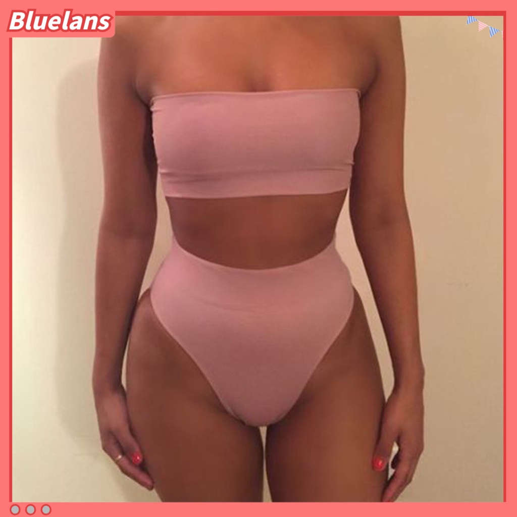 Bộ Đồ Bơi 2 Mảnh Màu Sắc Thời Trang Mùa Hè Cho Nữ