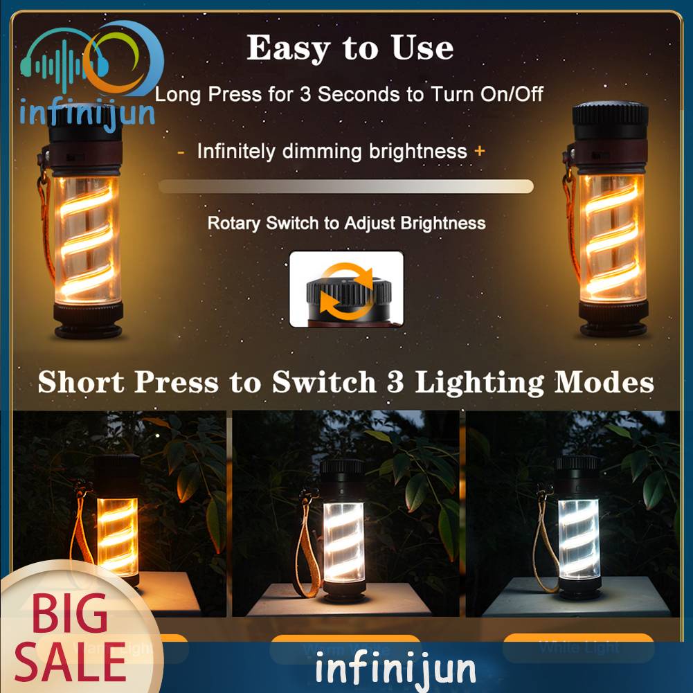 Đèn Ngủ COB Di Động Đa Ứng Dụng Cho Hoạt Động Ngoài Trời