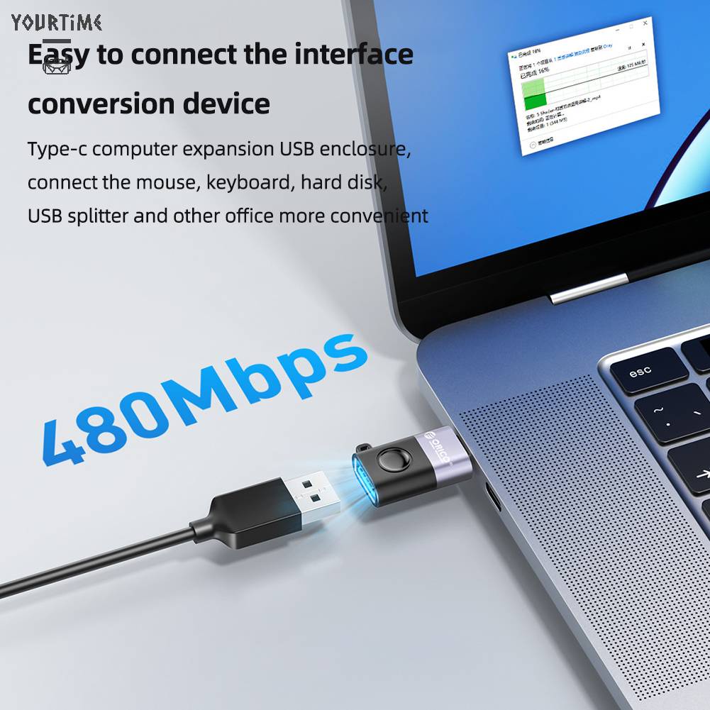 Bộ ChuyểN ĐổI OTG Type-C Sang USB 480Mbps BằNg HợP Kim Nhôm