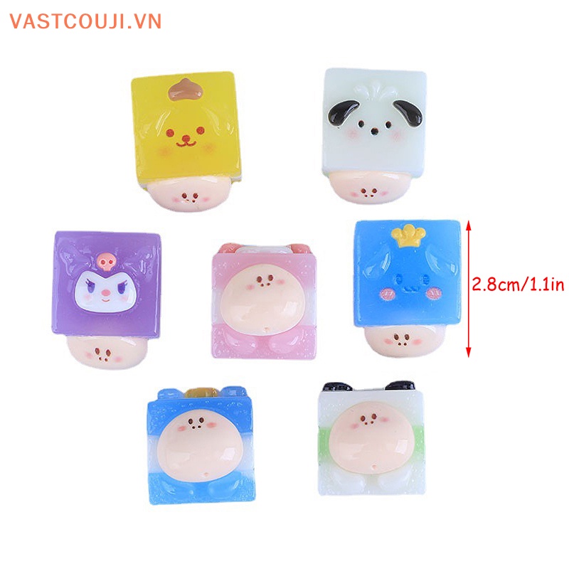 1 Đồ trang trí Búp Bê VASTJI Tiểu Cảnh Hình Vuông Dạ Quang Trang Trí Tiểu Cảnh