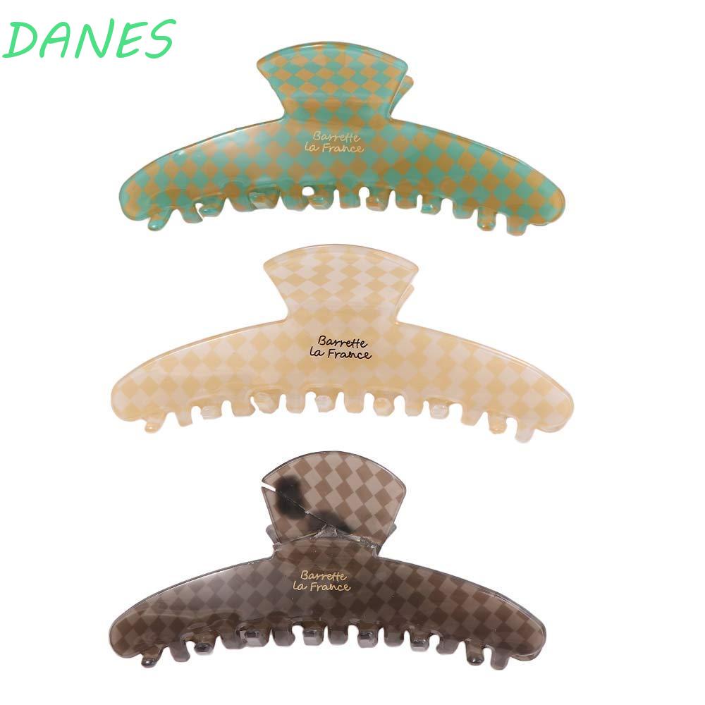 DANES Kẹp Tóc Đuôi Ngựa Họa Tiết Kẻ Sọc Phong Cách Hàn Quốc Ngọt Ngào Cho Nữ