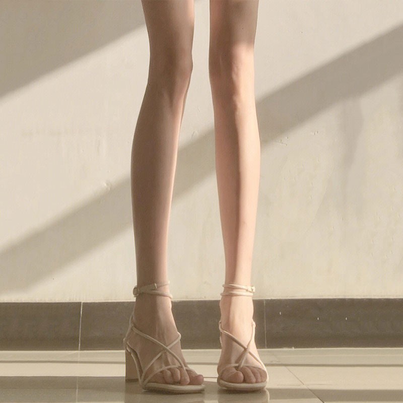 Xăng đan Cao Gót Quai Chéo Thời Trang Mùa Hè Dành Cho Nữ