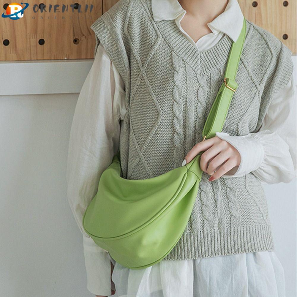 ORIENTLII Túi Xách Da Siêu Nhẹ Thiết Kế Đơn Giản Hợp Thời Trang