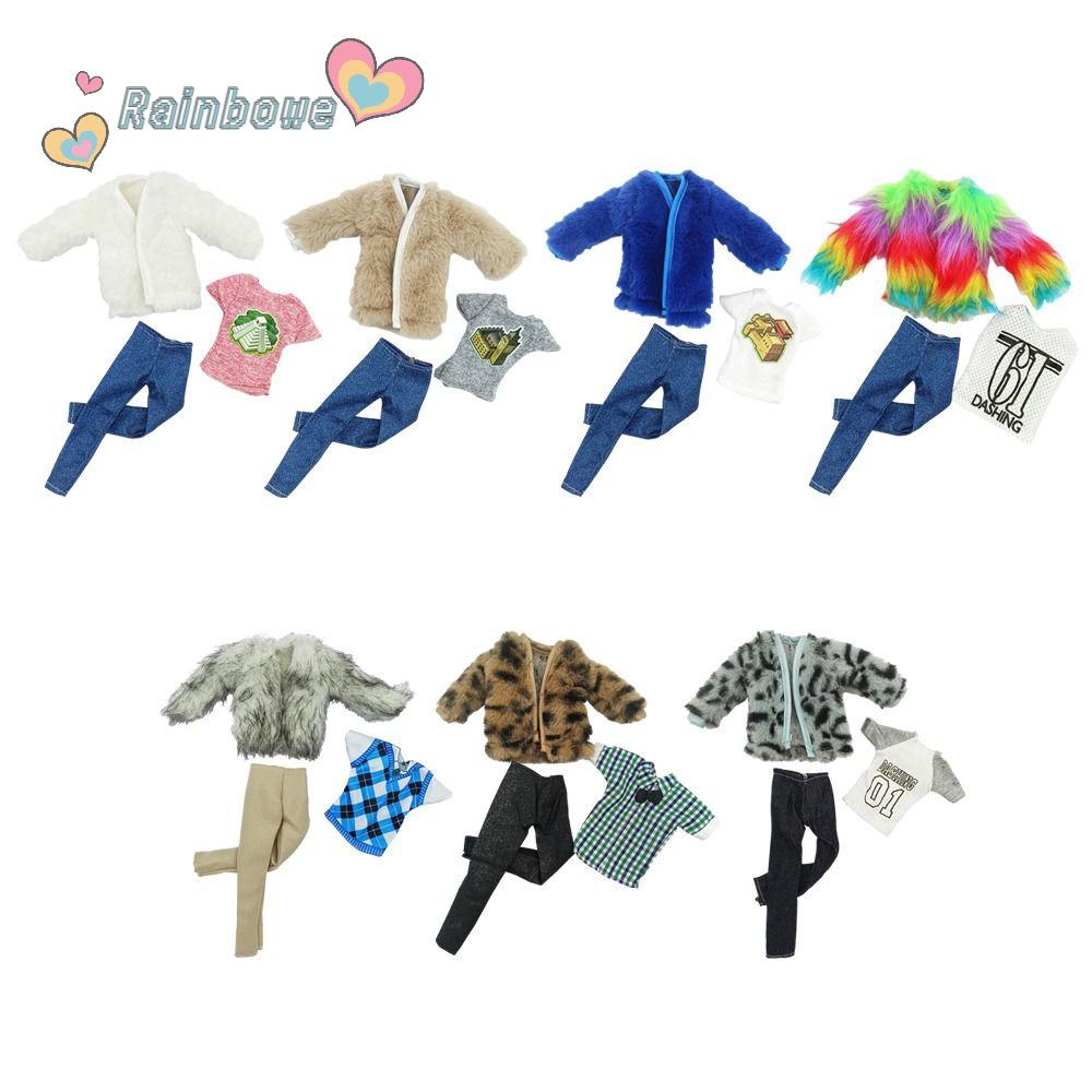 RAINBOW 1 Bộ Quần Áo Cho Búp Bê Mới Nhất