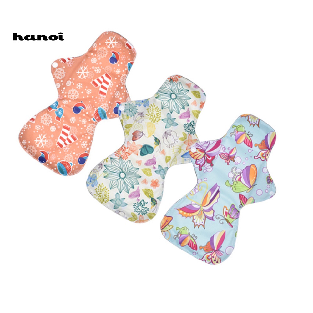 Set 5 Quần Lót Cỡ Lớn Họa Tiết Hoa Chống Rò Rỉ Có Thể Tái Sử Dụng