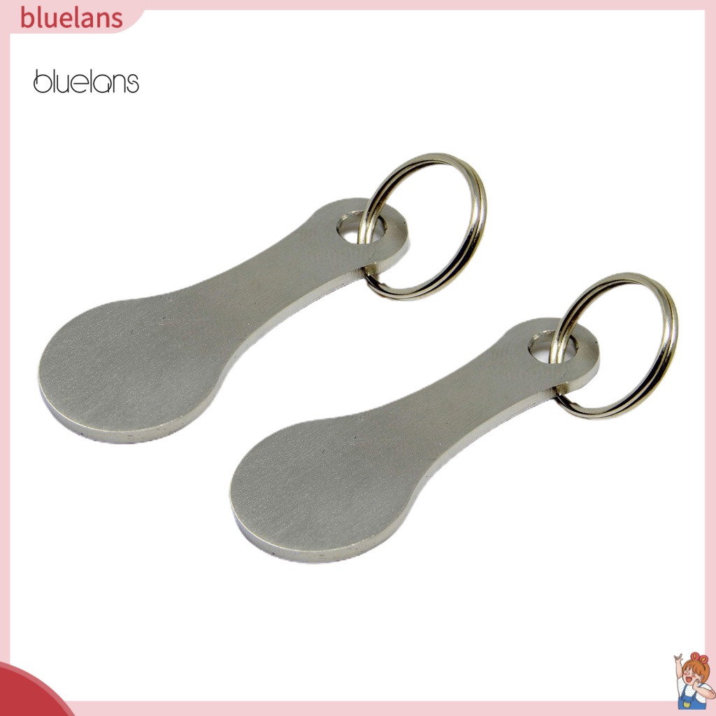 Bộ 2 Chìa Khóa Xe Đẩy Mua Sắm Bằng Thép Không Gỉ Tiện Dụng