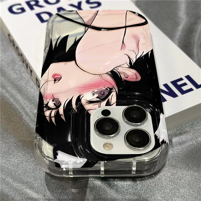 Ốp Điện Thoại Mềm Trong Suốt Họa Tiết Hoạt Hình WGZR Cho iPhone14promax8 / 1312 Cute plusxr117