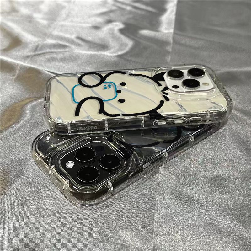 Ốp Điện Thoại Mềm Trong Suốt Họa Tiết Chú Cún Dễ Thương Cho Apple 8plus / 7 sins1312 / xriPhone14promax / Blue 11 Bbw5