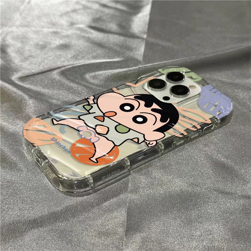 Ốp Điện Thoại Mềm Trong Suốt Hình Shin-Chan Cho iPhone14promax / ZWAR 1312sins 78 plus / 11 xr