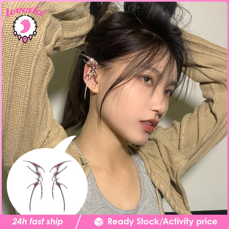 Bông Tai Đeo Vành Tai Phong Cách Gothic Punk Cho Halloween