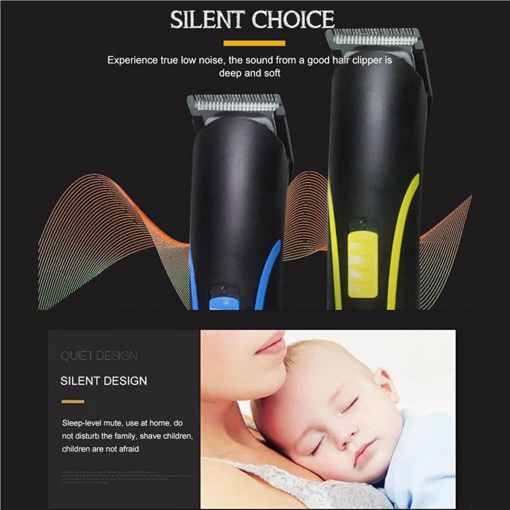 Tông Đơ Điện Cắt Tóc Chuyên Nghiệp Tiếng Ồn Thấp Có Thể Sạc Lại Cho Nam