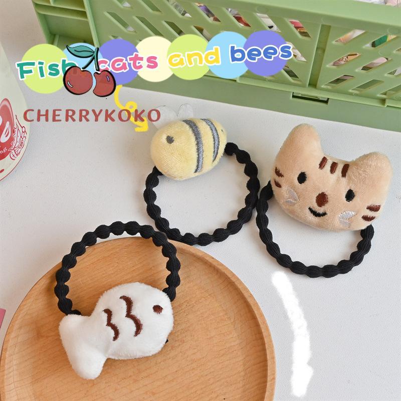 🍒🍒CHERRYKOKO Dây Cột Tóc Cao Su Co Giãn Hình Cá Dễ Thương