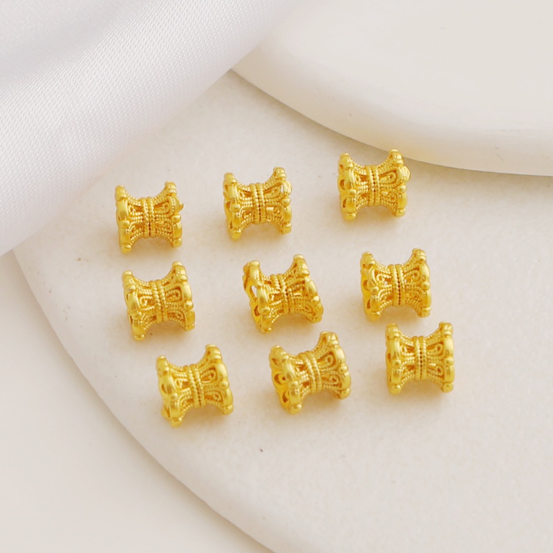 Hạt Xâu Chuỗi Làm Trang Sức diy 5 * 6mm 10 Màu Tùy Chọn