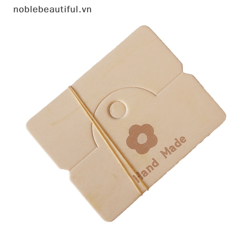 Set 50 Túi Giấy Đựng Kẹp Tóc / Dây Chuyền / Vòng Tay Hình Hoa Nhiều Màu