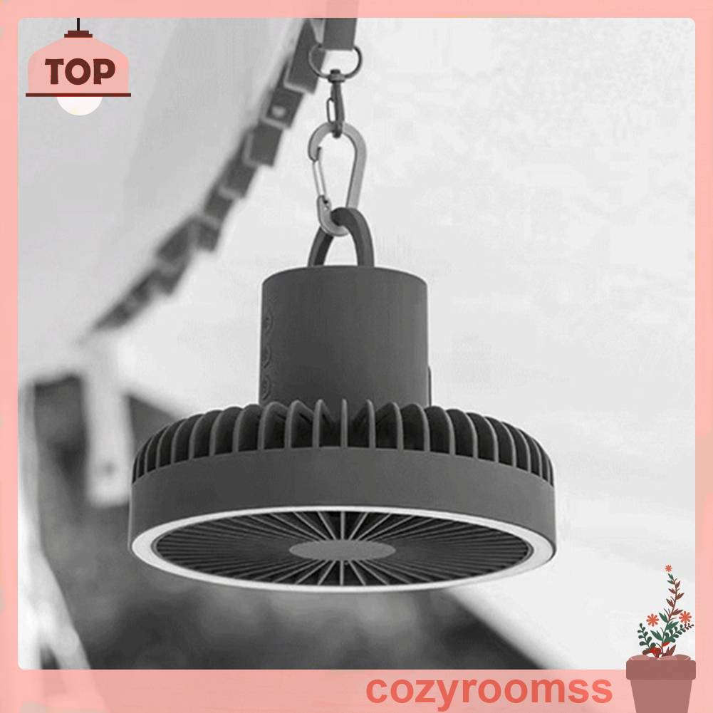 Quạt Cắm Trại 3 Tốc Độ 4000mAh / 10000mAh Có Thể Sạc Lại Bằng Cổng USB