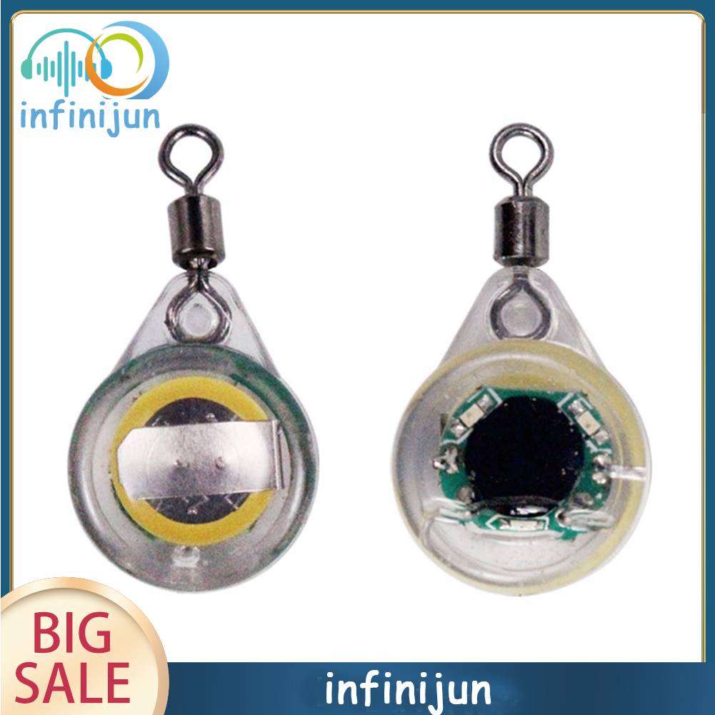 Mồi Câu Cá Mini Có Đèn LED 3 Màu Sắc