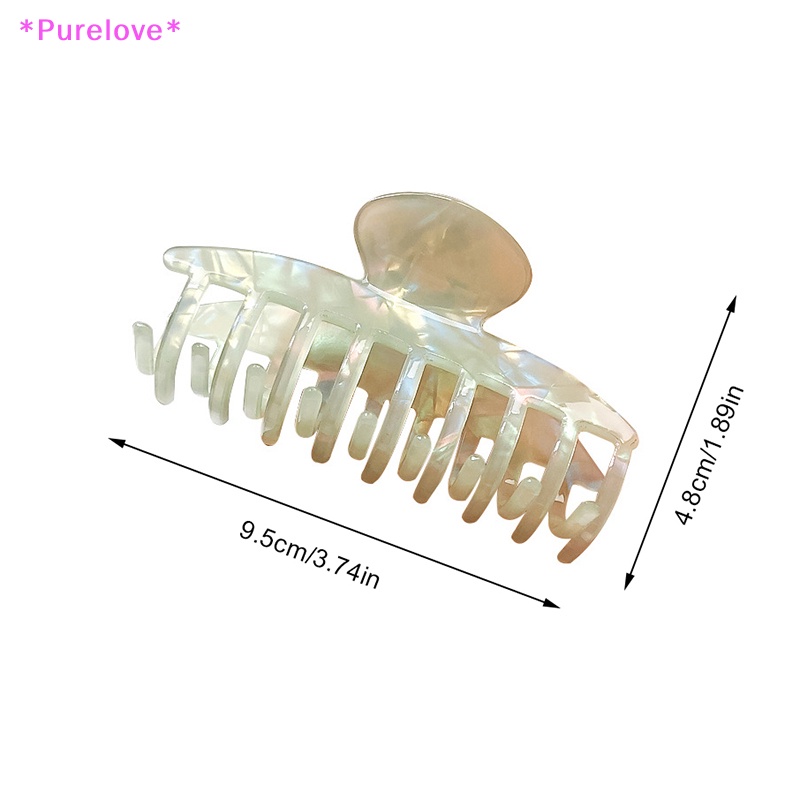 Kẹp Tóc Móng Vuốt Hình Học Màu Sắc Lãng Mạn Thời Trang Mùa Hè Cho Nữ Mới