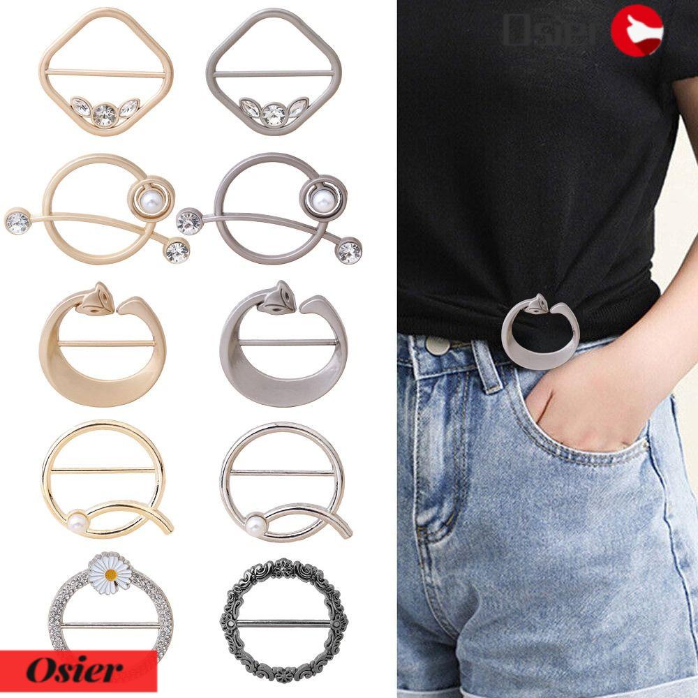 OSIER1 Set 4 Kẹp Cài Khăn Choàng / Áo Thun Thời Trang
