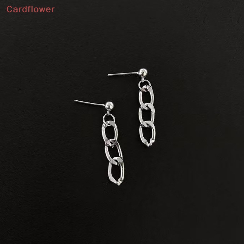 Khuyên Tai Chuỗi Xích Màu Bạc Thời Trang Punk Mới Cho Nữ