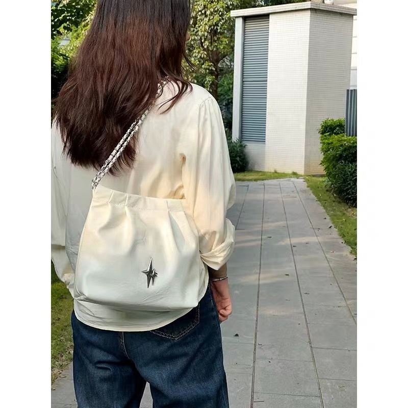 Túi Đeo Vai Y2K Màu Bạc Thời Trang Cho Nữ