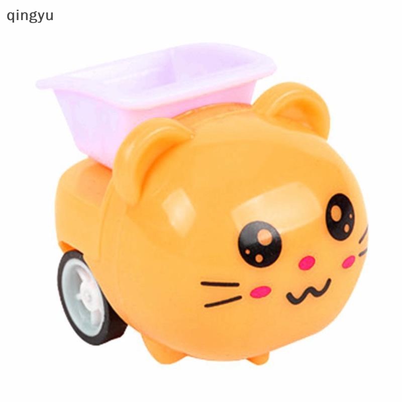 1 Đồ Chơi Xe Công Trường Kéo Dây Sau Lưng Vui Nhộn Cho Bé