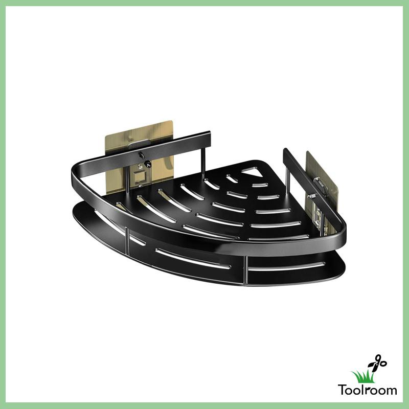 Giá Đỡ Đựng Đồ Dùng Gắn Góc Tường Không Cần Khoan Tiện Dụng Cho Nhà Tắm / Khách Sạn