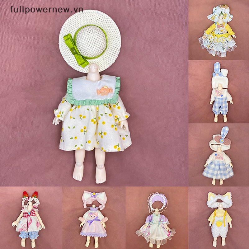 1 Bộ Quần Áo Thời Trang Cho Búp Bê 16-17cm 1 / 12 Hoặc 1 / 8 6 Inch