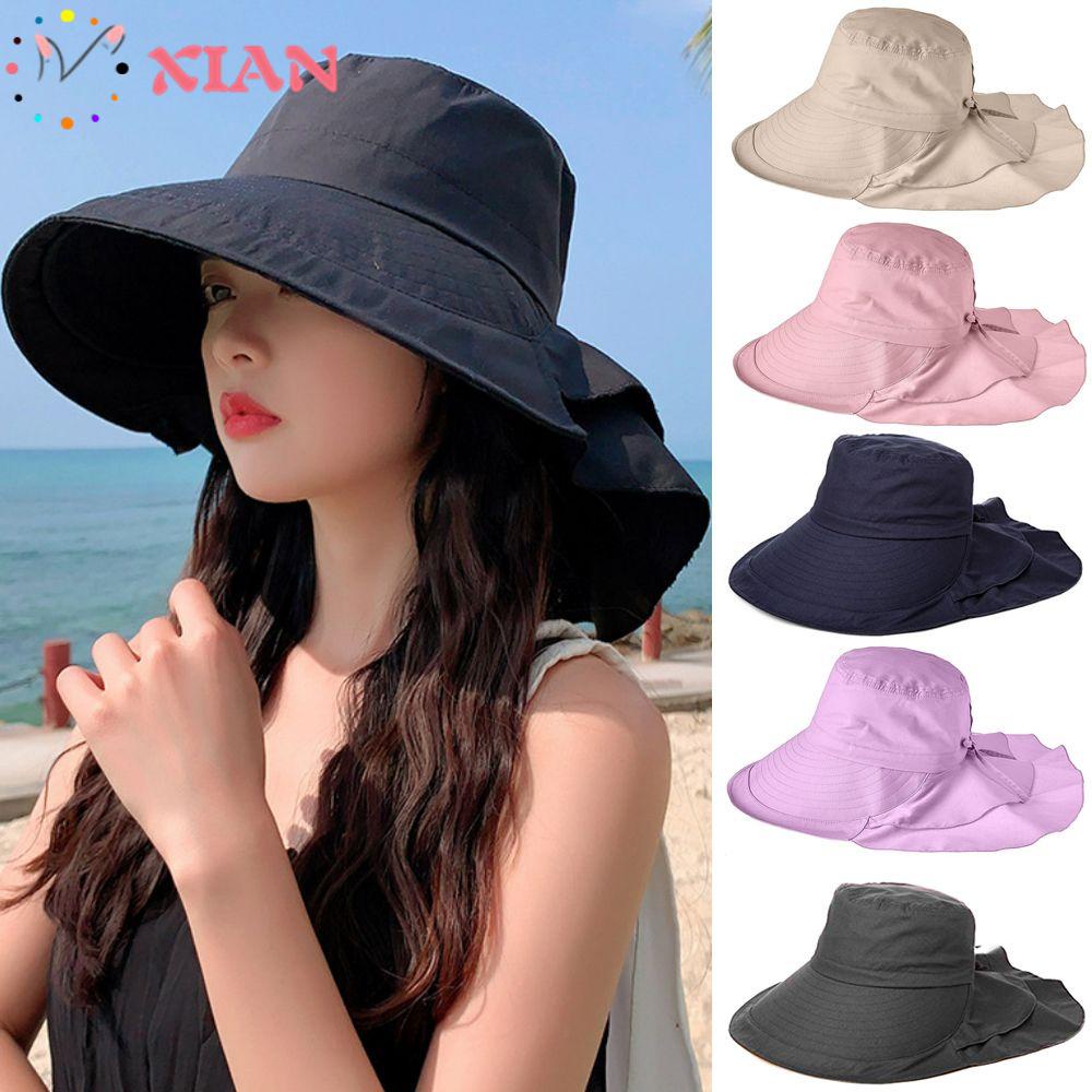 XIANTIN Mũ Tai Bèo Chống Tia UV Thoáng Khí Bảo Vệ Cổ Cho Nữ