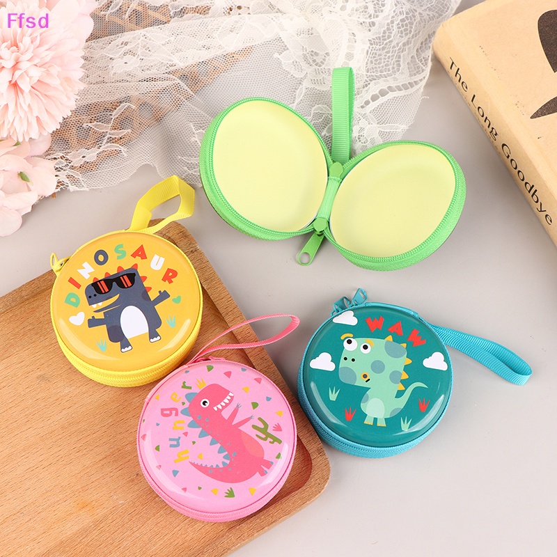 {Ffsd} Ví Đựng Tiền Xu Tròn In Hình Khủng Long Dễ Thương Có Khóa Kéo Cho Nam Và Nữ * Bán Chạy