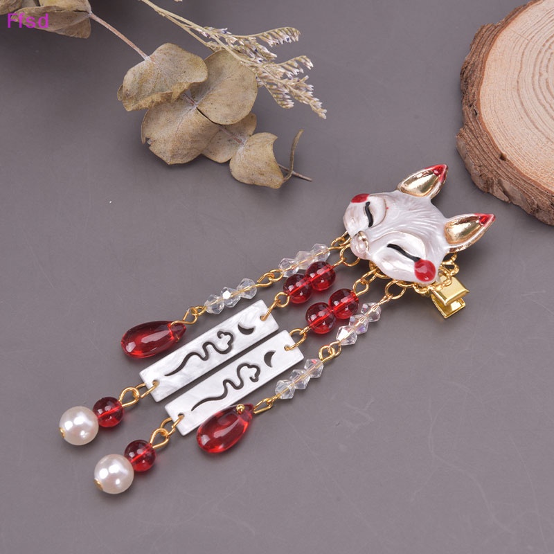 {Ffsd} Kẹp Tóc Tua Rua Hình Cáo Anime Nhật Bản Đáng Yêu Cho Nữ Bán Chạy