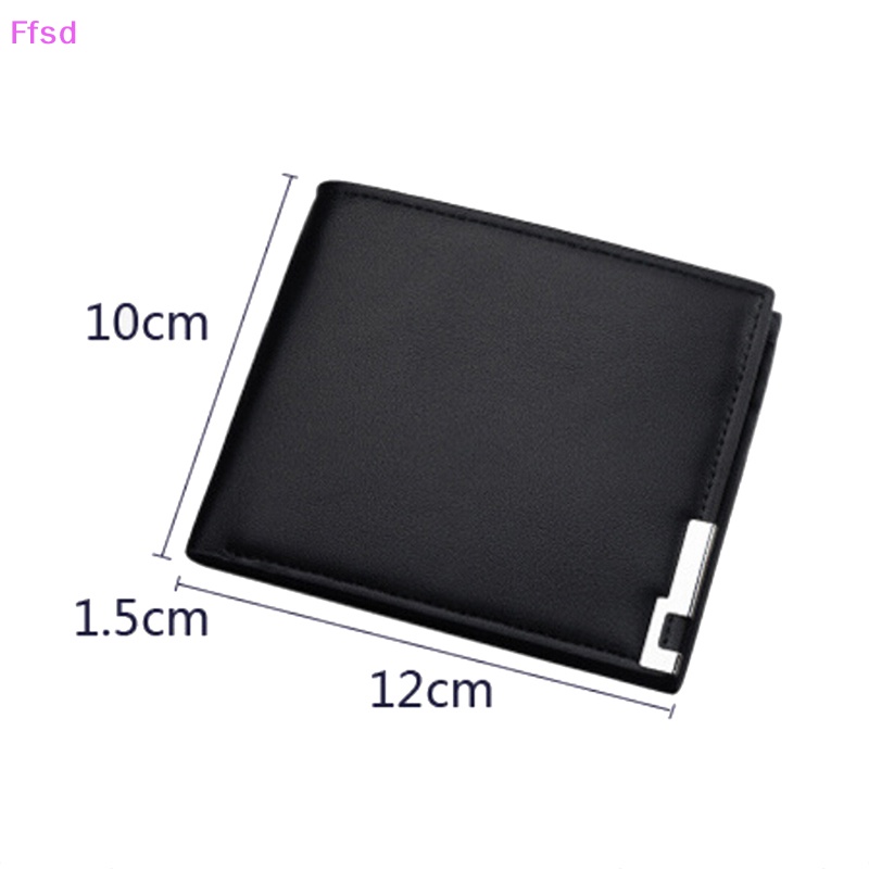 {Ffsd} Ví Da Gập Đôi Đựng Thẻ ID / Danh Thiếp Dáng Ôm Cho Nam * Bán Chạy