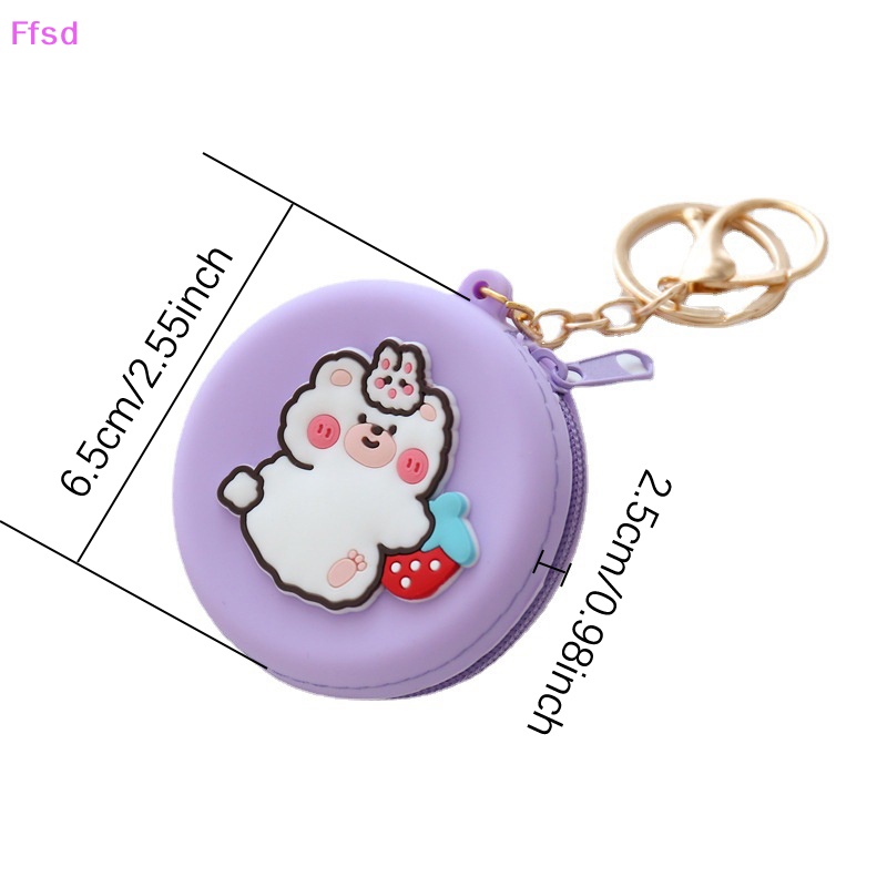 {Ffsd} Mới Ví Đựng Tiền Xu / Tai Nghe Hình Tròn Bằng Silicon Hình Động Vật Hoạt Hình Cho Trẻ Em * Hàng Bán Chạy