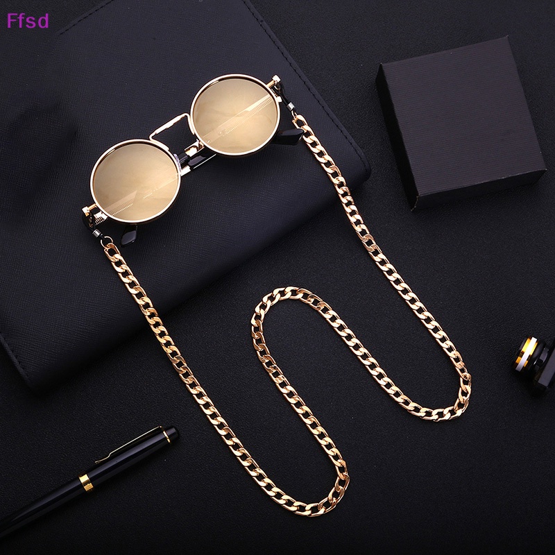 Dây Xích Đeo Mắt Kính Màu Vàng Phong Cách Hip Hop