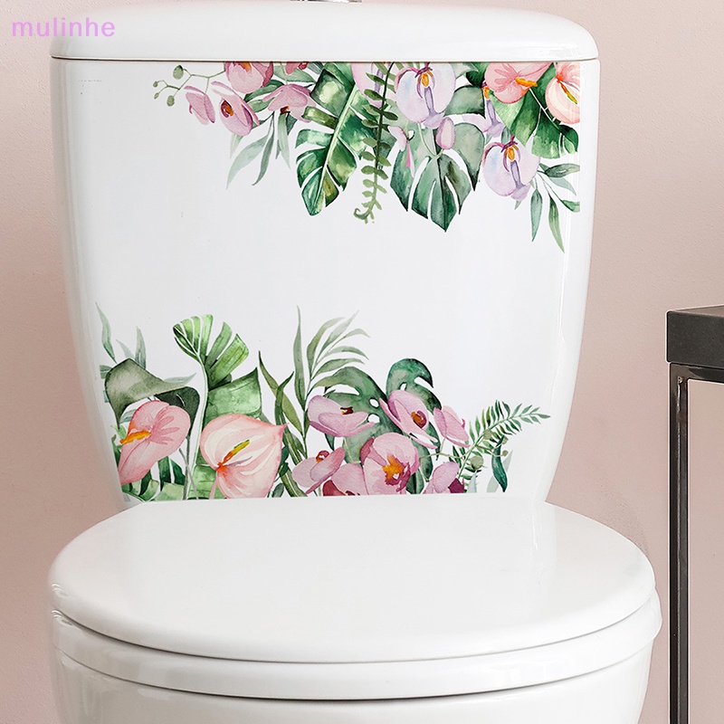 Sticker Dán Tường Họa Tiết Cây Hoa Sáng Tạo Tự Dính Trang Trí Nhà Tắm / Nhà Hàng