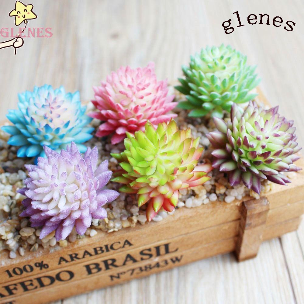GLENES Set 2 Cây Giả Nhiều Màu Sắc Bằng Nhựa Dùng Trang Trí Nhà Cửa