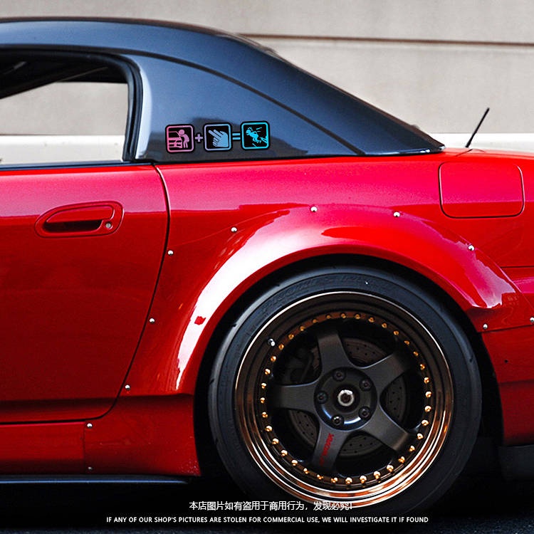 Don't Touch My Bumper Stickers Glass Window Car Decoration Sticker Creative Text Personality Reflective Stickers Cartoon Stickers Modification 8ByD