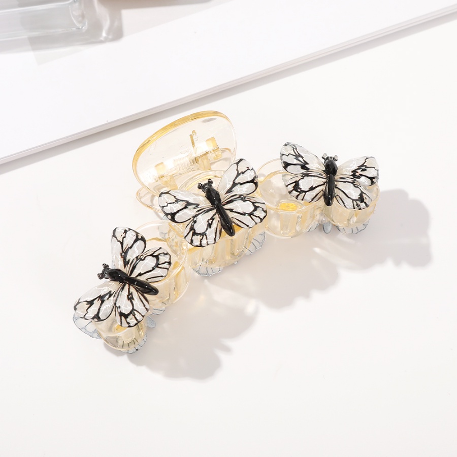 Kẹp Tóc Hình Bướm Bằng Acrylic Trong Suốt Phong Cách Hàn Quốc